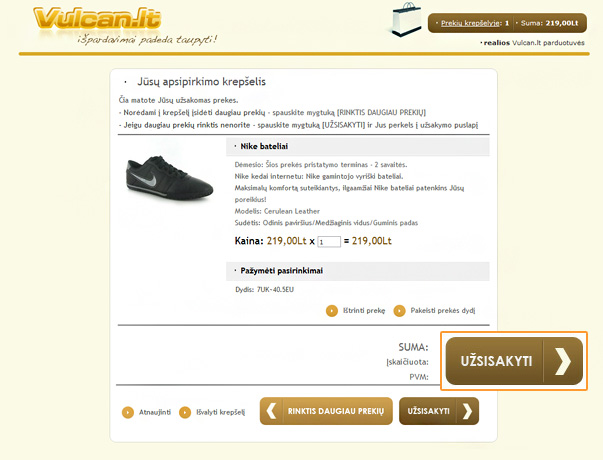 Internetinė drabužių parduotuvė