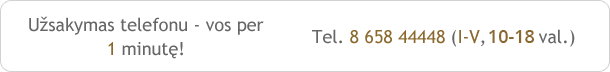 Užsakymas telefonu